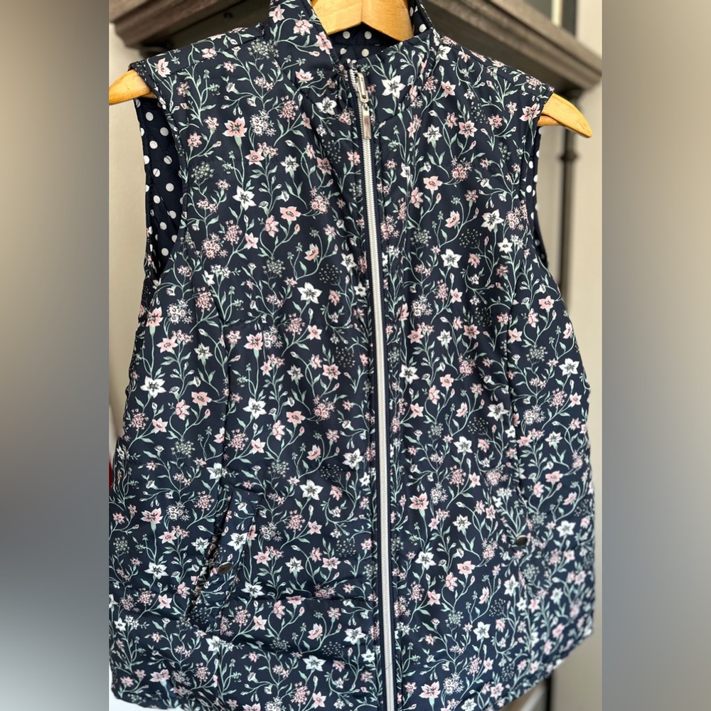 Women’s Cotton Traders reversible patterned vest size 16 UK/12 US